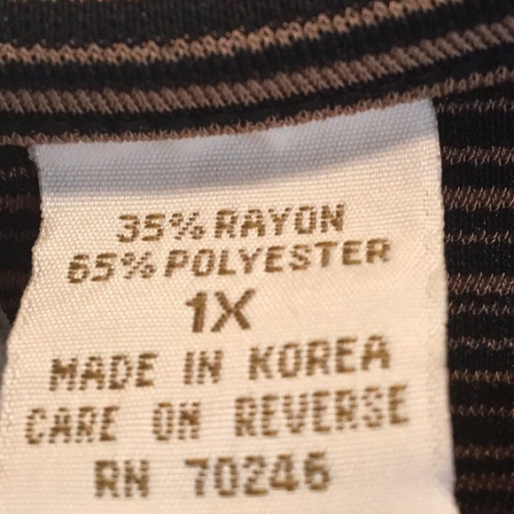 RELATIVITY WOMAN Rayon Blend Sleeveless Top STRIPE - Picture 7 of 8